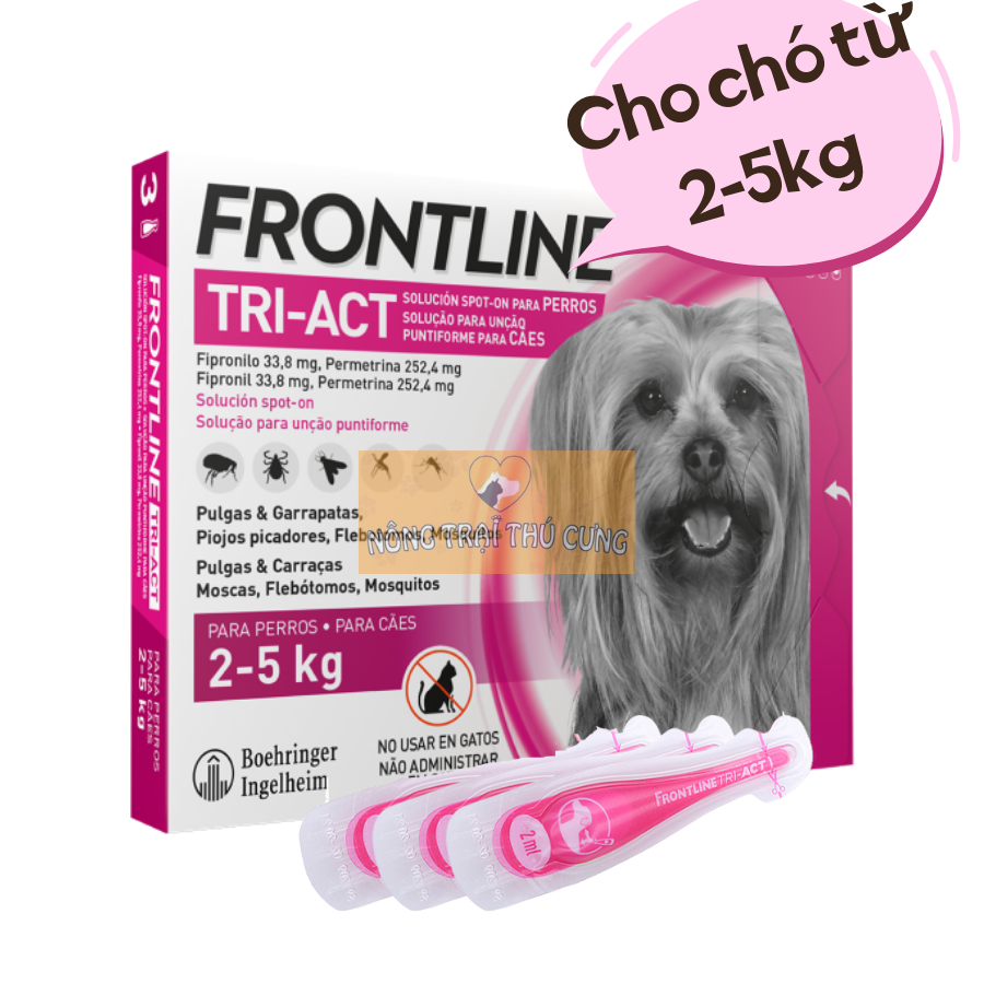 Nhỏ Gáy Fronline Tri-Act [1 TUÝP] Diệt Ve Rận Bọ Chét, Xua Ruồi Muỗi Cho Chó - [Nông Trại Thú Cưng]