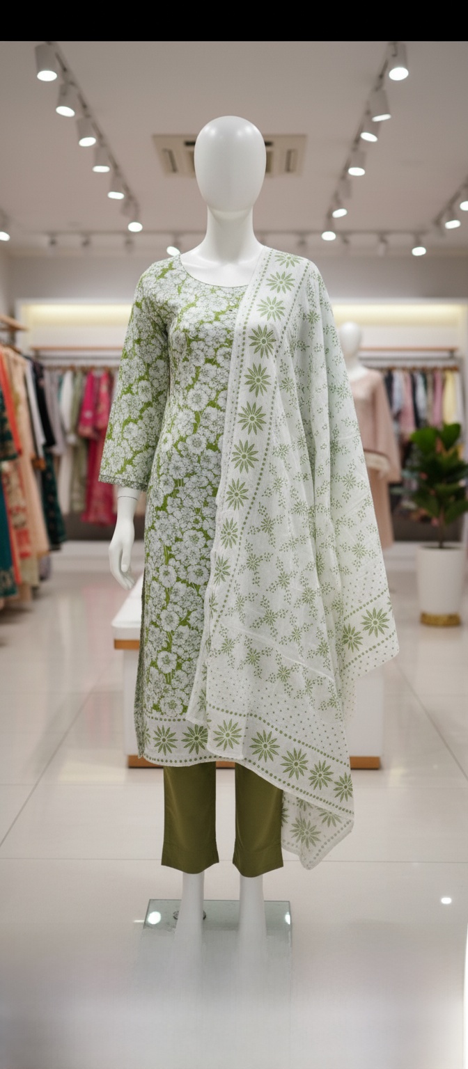 Soft Cotton Three Piece Set for Women Comfortable Fashionable Three Piece Outfit Women's Clothing