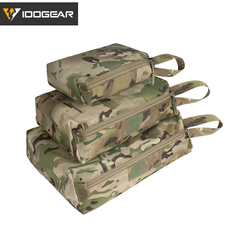 IDOGEAR Tactical Trapezoid Storage Pouch Utility Pouch Packing Cubes  Military Multi-function Camouflage Practical Bag Outdoor Gear 35102