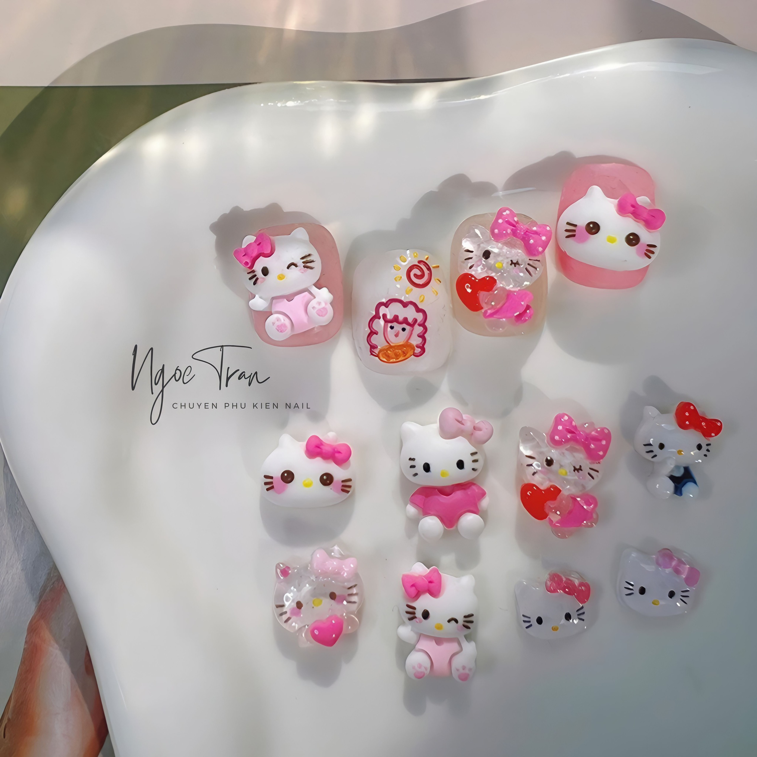 Charm Hoạt Hình HELLO KITTY | Trang Trí Móng Tay