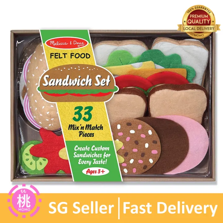Melissa \u0026 Doug Felt Food Sandwich Set 