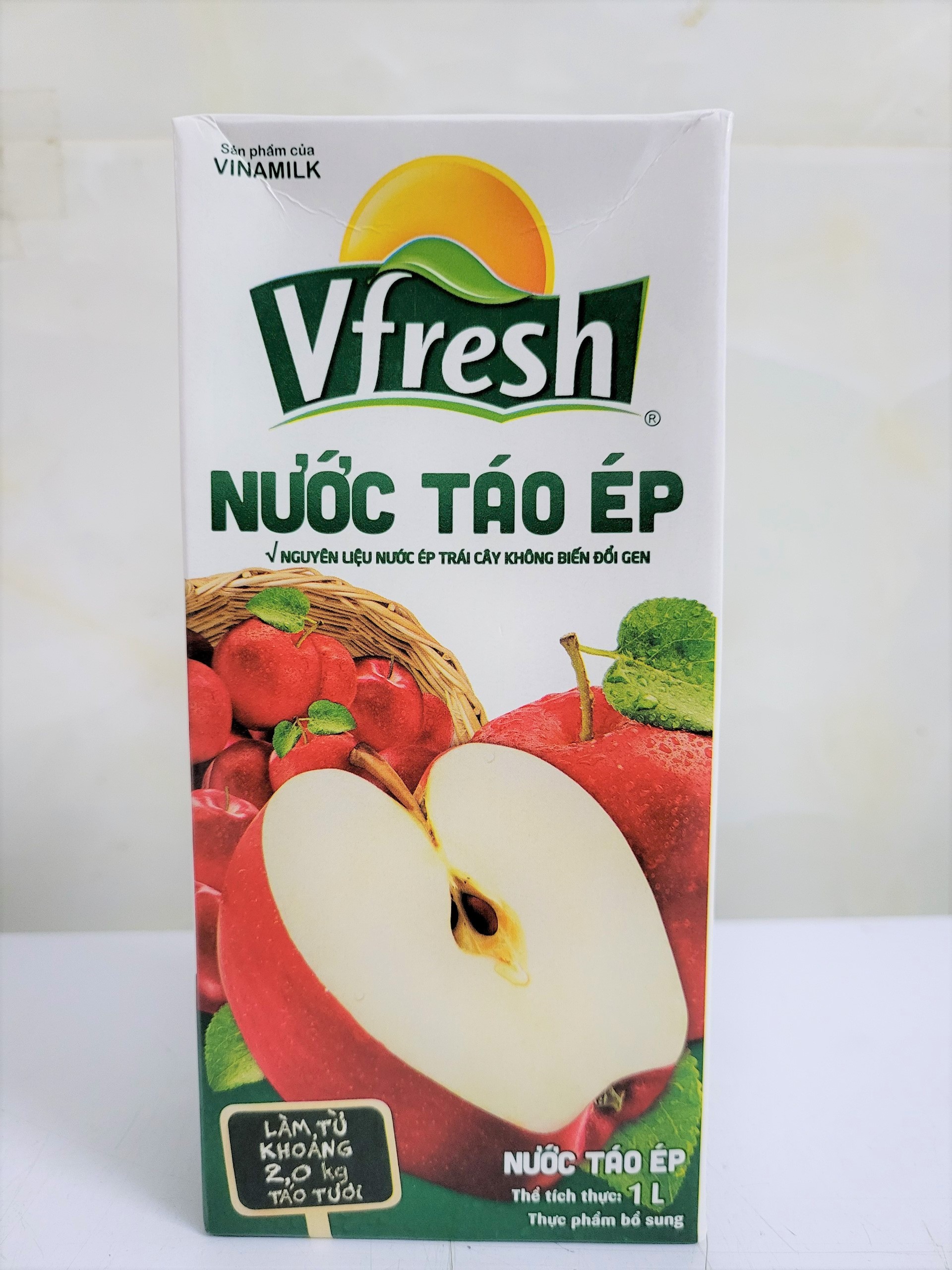 [Hộp 1 Lít] NƯỚC TÁO ÉP VFRESH [VN] VINAMILK Apple Juice (halal)