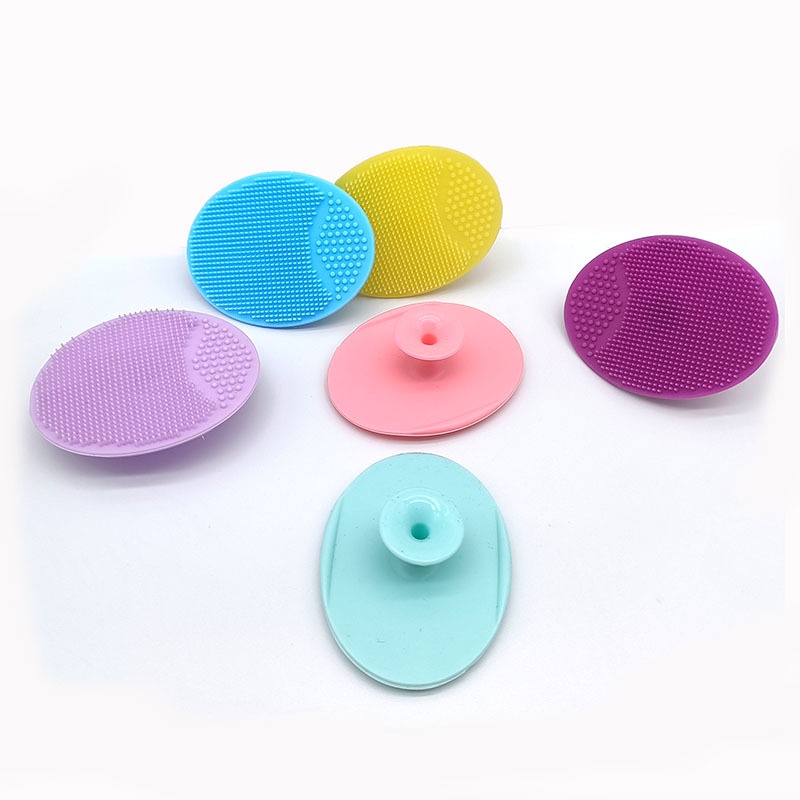 Miếng rửa mặt silicon gai mềm mại hình oval