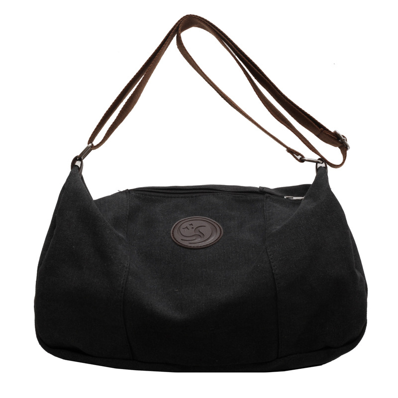 ARCTIC HUNTER Luggage bag Korean style outdoor shoulder crossbody bag retro casual sports canvas solid color simple travel cloth bag