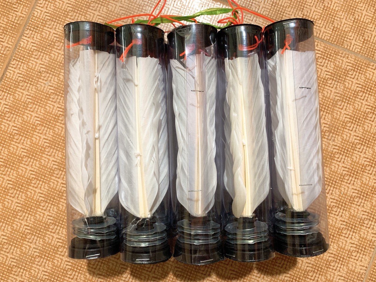 Set 10 cầu đá trắng đế sắt
