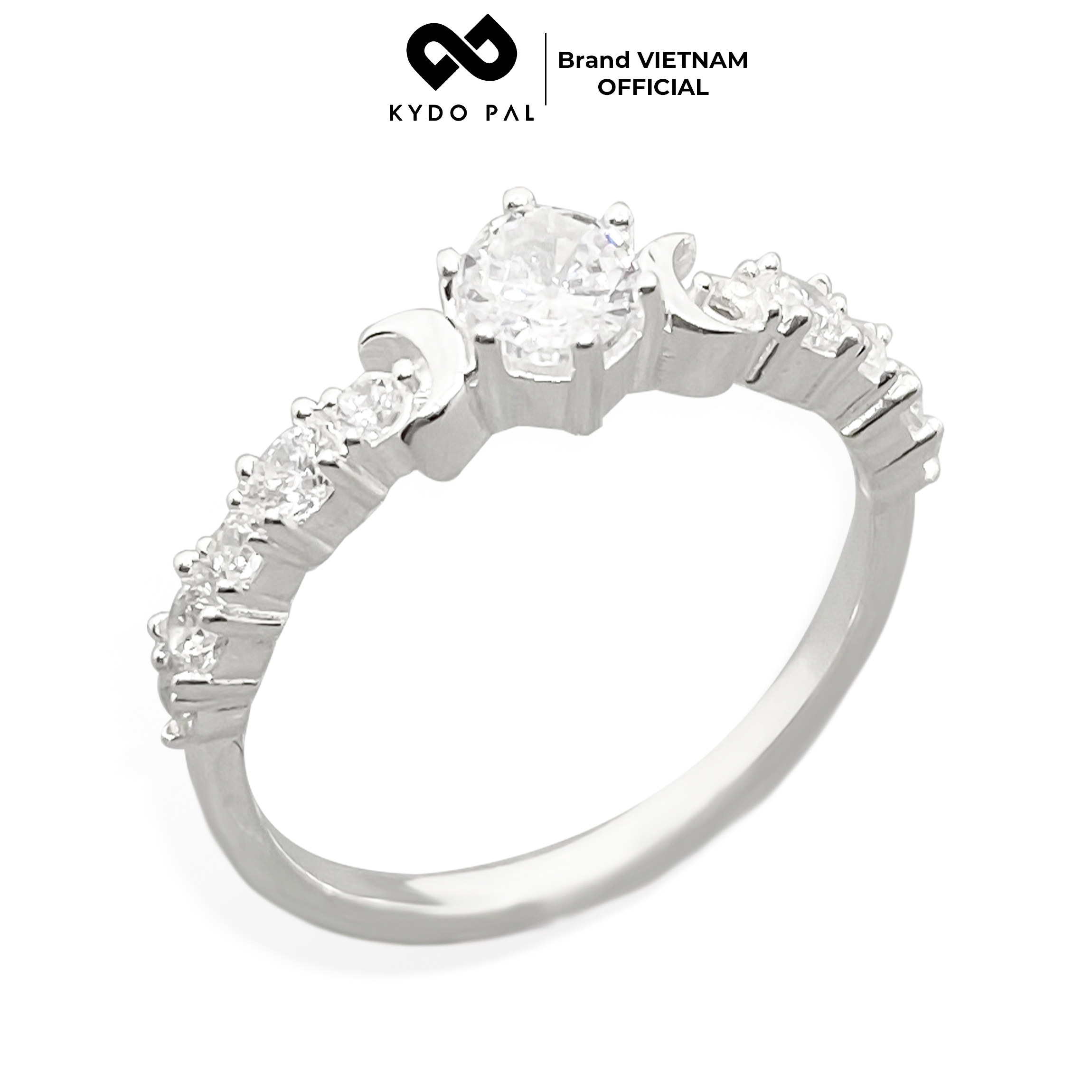 Nhẫn bạc nữ 925 KYDOPAL trang sức đính đá cao cấp sang chảnh - 9N13 thumbnail