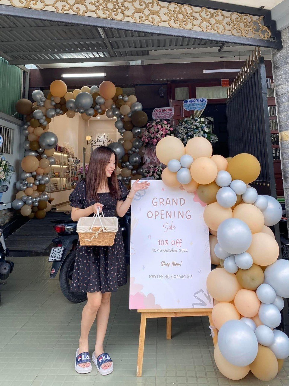 Giỏ Picnic Mây Có Quai có lót vải