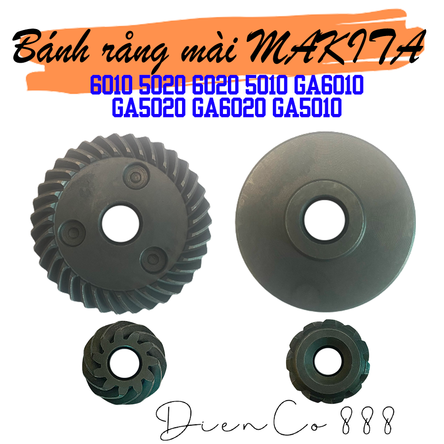 (Set of Gear) Bộ bánh răng mài MAKITA 5020 6020 6010 M9003B - Mài Makita 125mm và 150mm