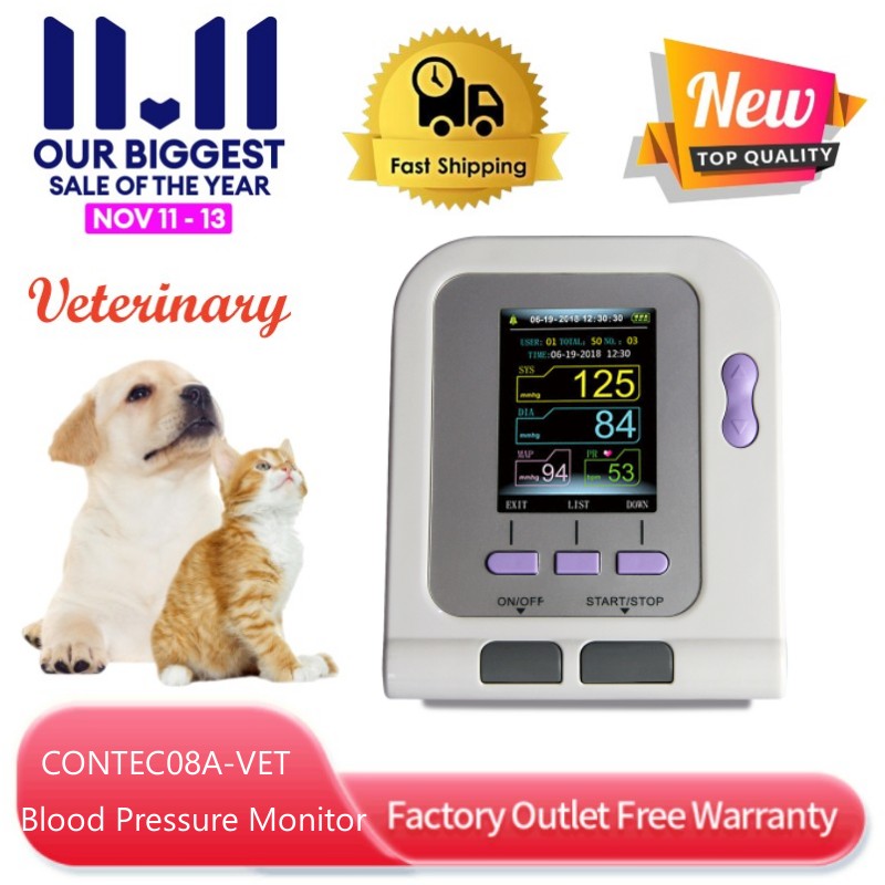 CONTEC08A-VET Digital Veterinary Blood Pressure Monitor NIBP PC Softwa