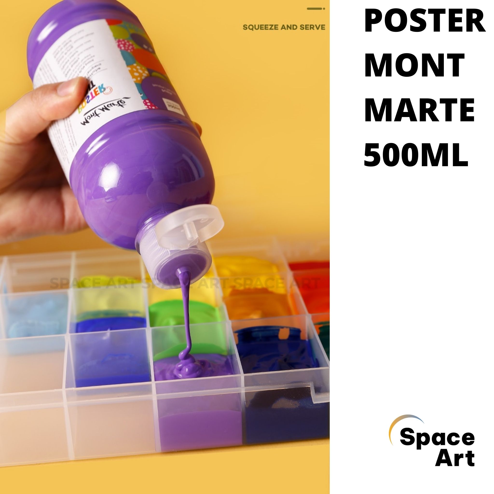 [Space Art Store] Màu Poster Mont Marte 500ml (Màu thường)