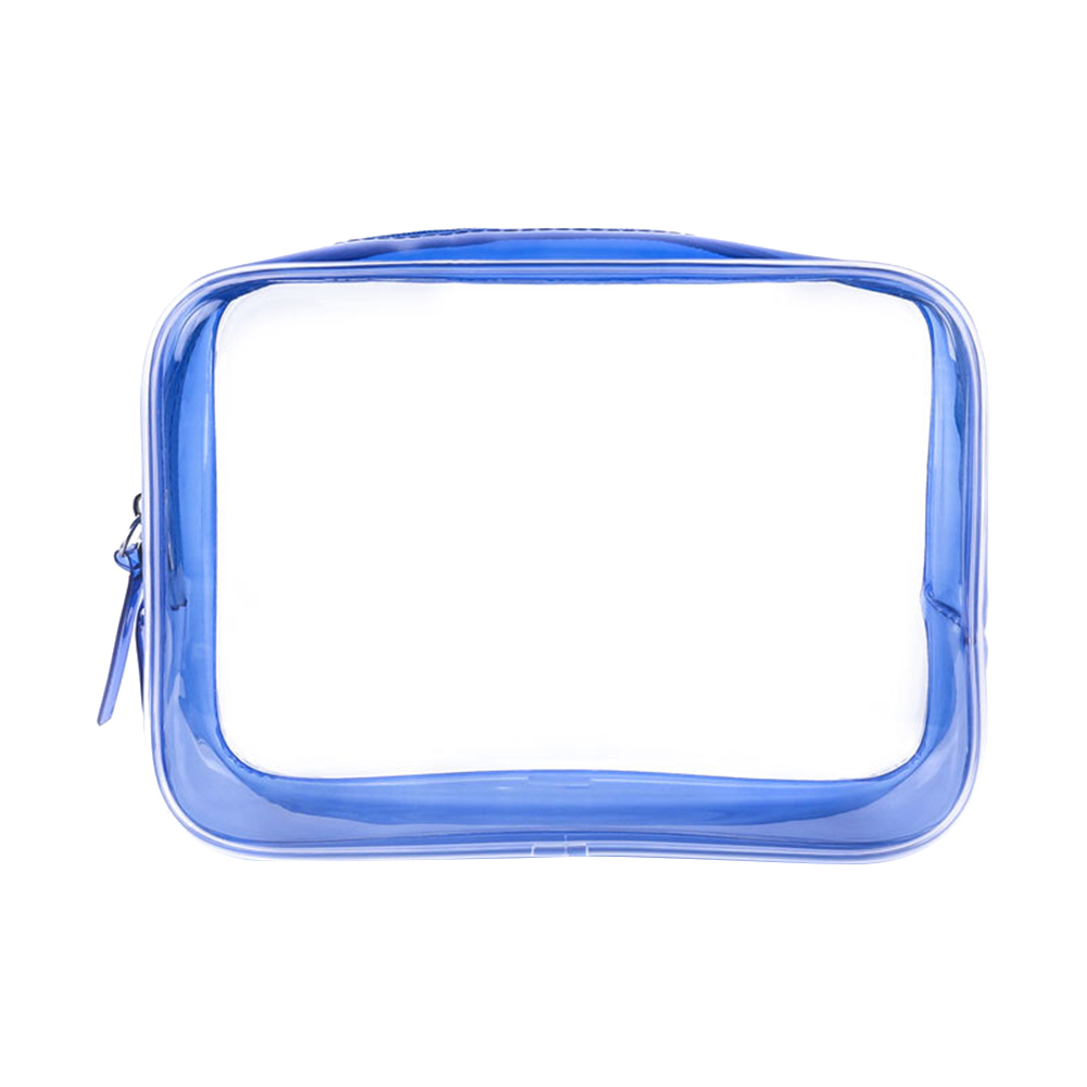 BEAUTYBIGBANG Pvc Cosmetic Bag Transparent Waterproof Portable Travel Multi-Function Washing Storage Bag Plastic Zipper Bag Black Makeup Bags
