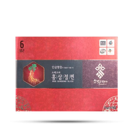 HỒNG SÂM LÁT TẨM MẬT ONG SOBAEK HÀN QUỐC (20gr x 10 gói)