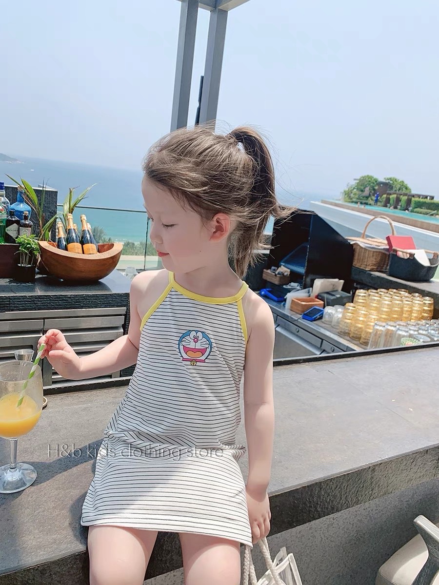 Váy 2 dây,váy suông mặc nhà cho bé