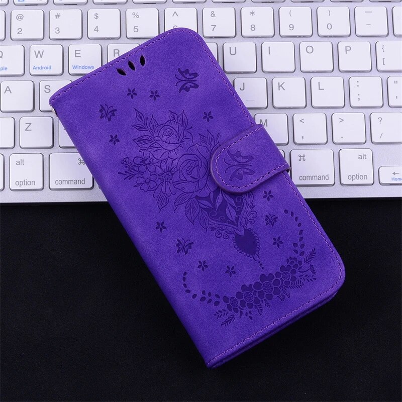 A51 a71 a12 a52 leather case for samsung galaxy a52s 5g a72 a12 a51 a71 a11 a22 a32 a21s a31 a41 case butterfly flip phone cover