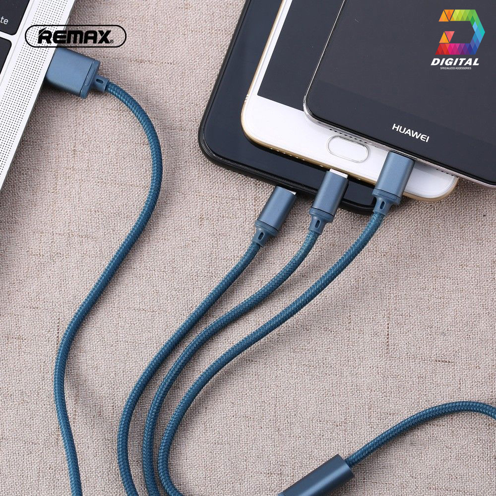 Cáp Đa Năng 3 Đầu Remax RC-131TH Chính Hãng ( Lightning - Micro USB - Type C )