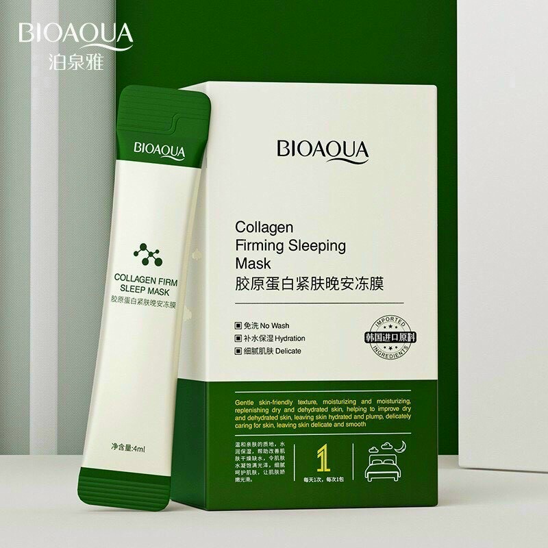 Mặt nạ ngủ thạch collagen BIOAQUA