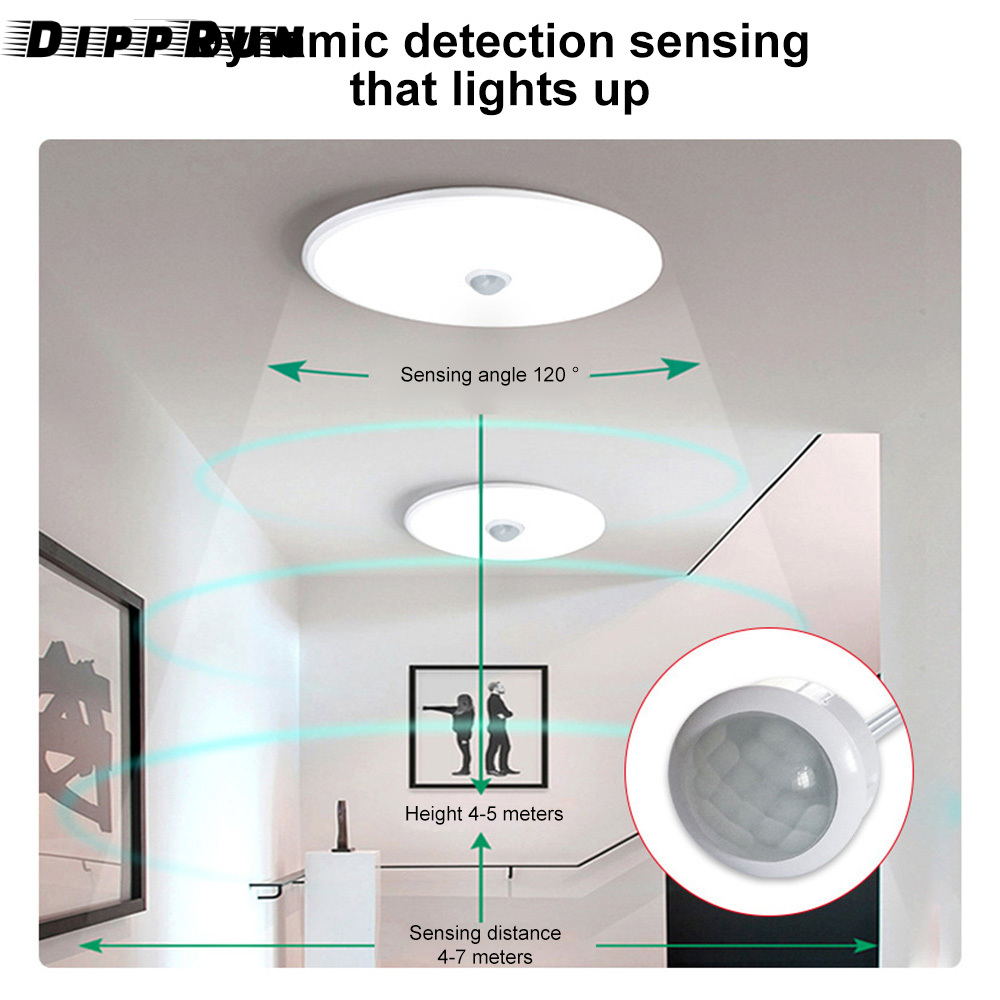 DIPPRUN 4-12V PIR Motion Sensor 4-7M Switch IR Infrared Human Body Induction Sensor Detector Switch for LED Light Switch