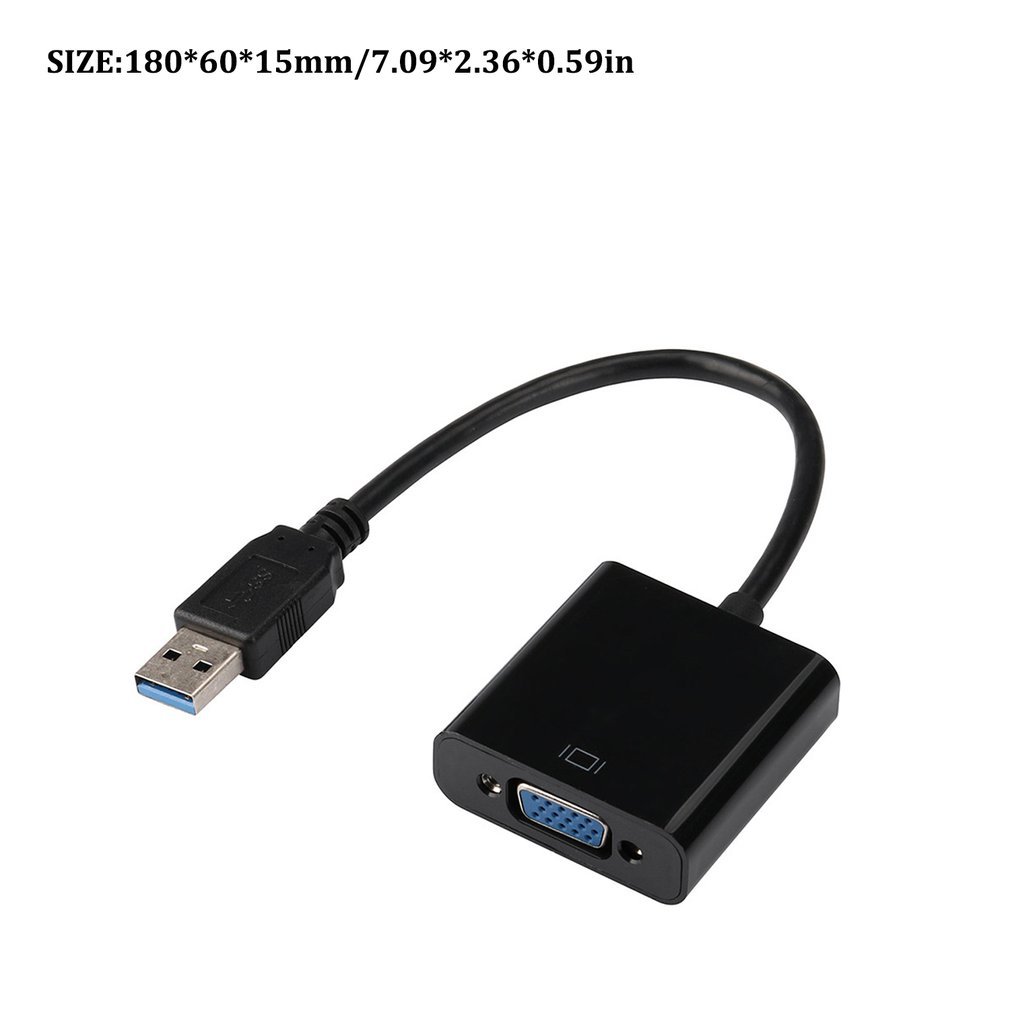 Cáp chuyển đổi HDMI sang VGA (Đen)