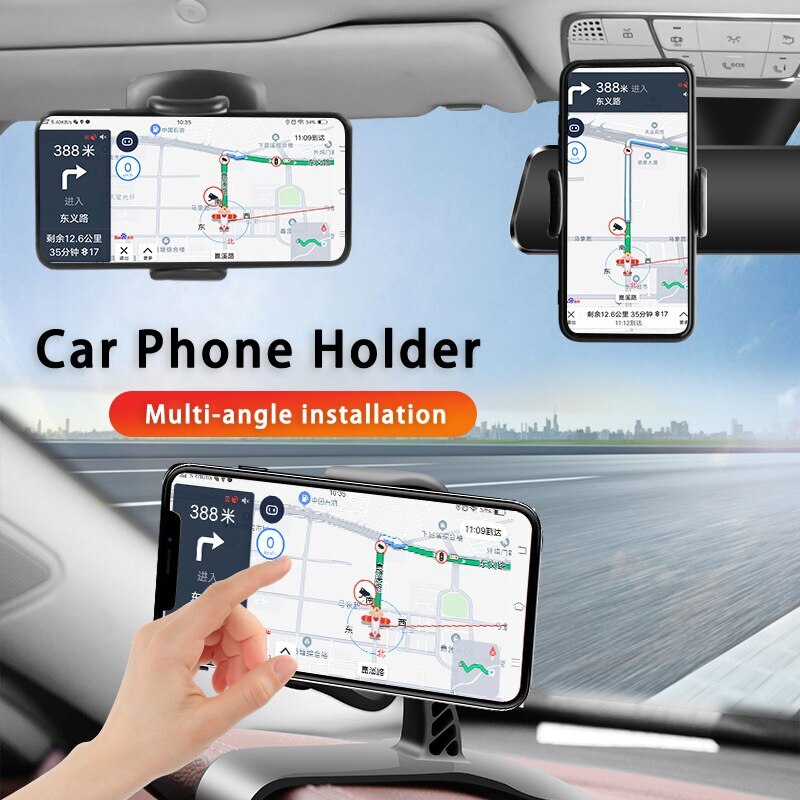 ：》“：=- Car Phone Holdereasy Clip Mount Stand Panel Multi Ftional Universal Dashboard GPS Navigation Bracket Holder