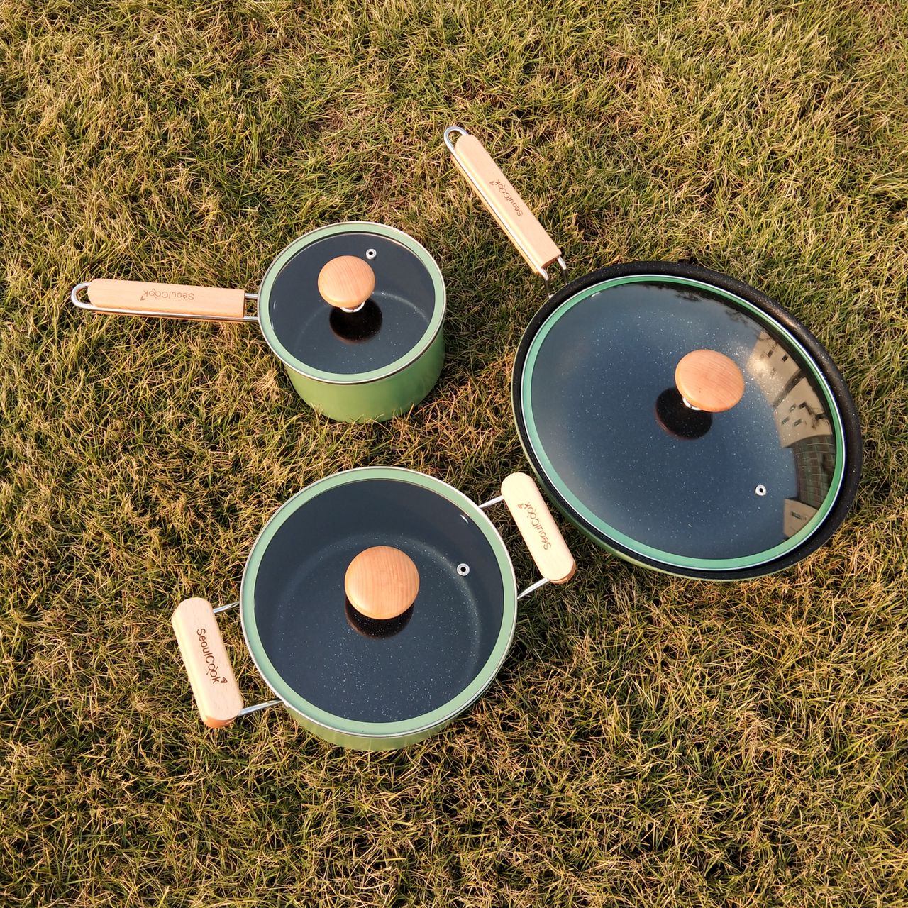 [TẶNG 1 CẶP NHẤC NỒI SILICON] Bộ nồi chảo Seoulcook Hàn Quốc cao cấp