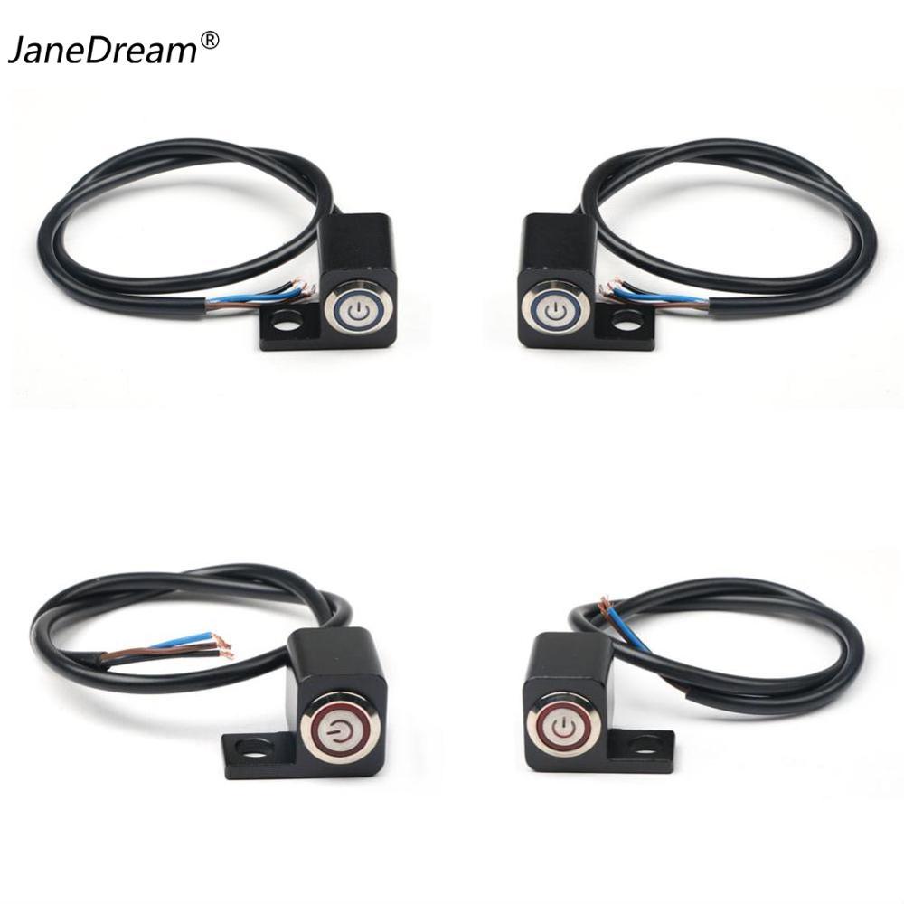 JaneDream CNC Motorcycle Switche Power Switch Handlebar Control Switch for Headlight High Low Beam Fog Light Waterproof