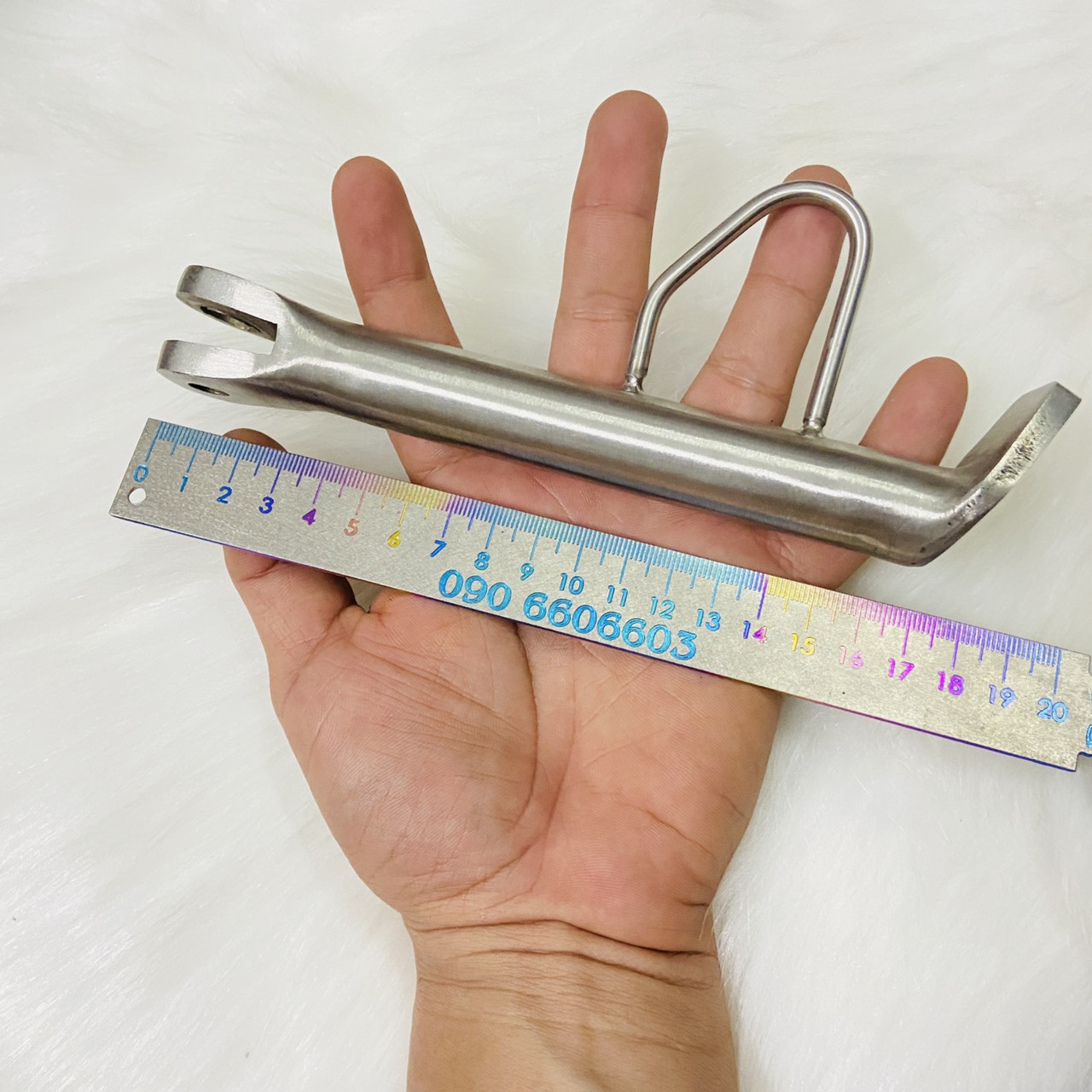 CHÂN CHỐNG NGHIÊNG INOX VÀ LÒ XO CHỐNG NGHIÊNG INOX GẮN XE WAVE ANPHA, WAVE S 110, FUTURE LED