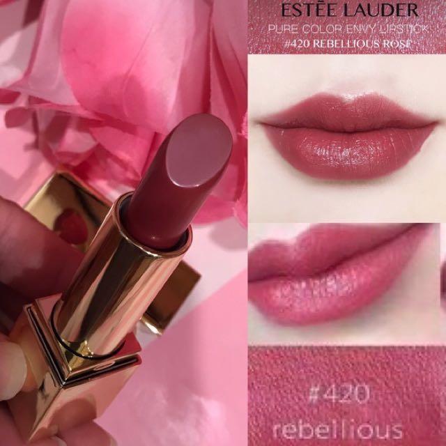 pure color envy ruj 420 rebellious rose