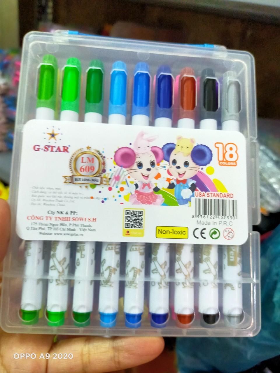 Bút lông màu 609-18 màu Gstar