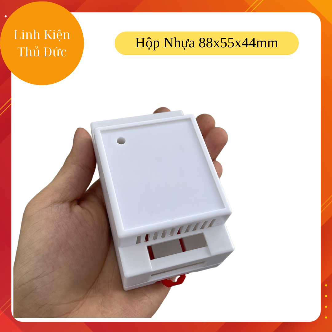 Hộp nhựa plc 88x55x44mm màu trắng