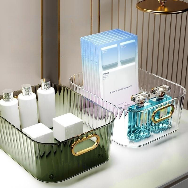 YONUO  hộp nhựa đựng đồ kệ đựng mỹ phẩm store box hộp nhựa trong suốt Pet Máy tính để bàn mỹ phẩm hộp lưu trữ Acrylic giỏ lưu trữ Snack lưu trữ Bàn hoàn thiện