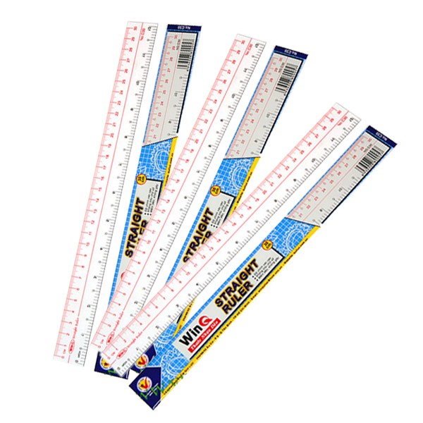 Combo 10 Cây Thước Kẻ nhựa dẻo WinQ, thước học sinh