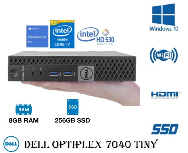 DELL OPTIPLEX 7040 TINY PC i7- 6th GEN 6 8GB RAM, 256GB SSD, WIN 10 Pro, MS  office (inbuilt WIFI/Bluetooth/HDMI/Display port) (Refurbished) | Lazada  Singapore