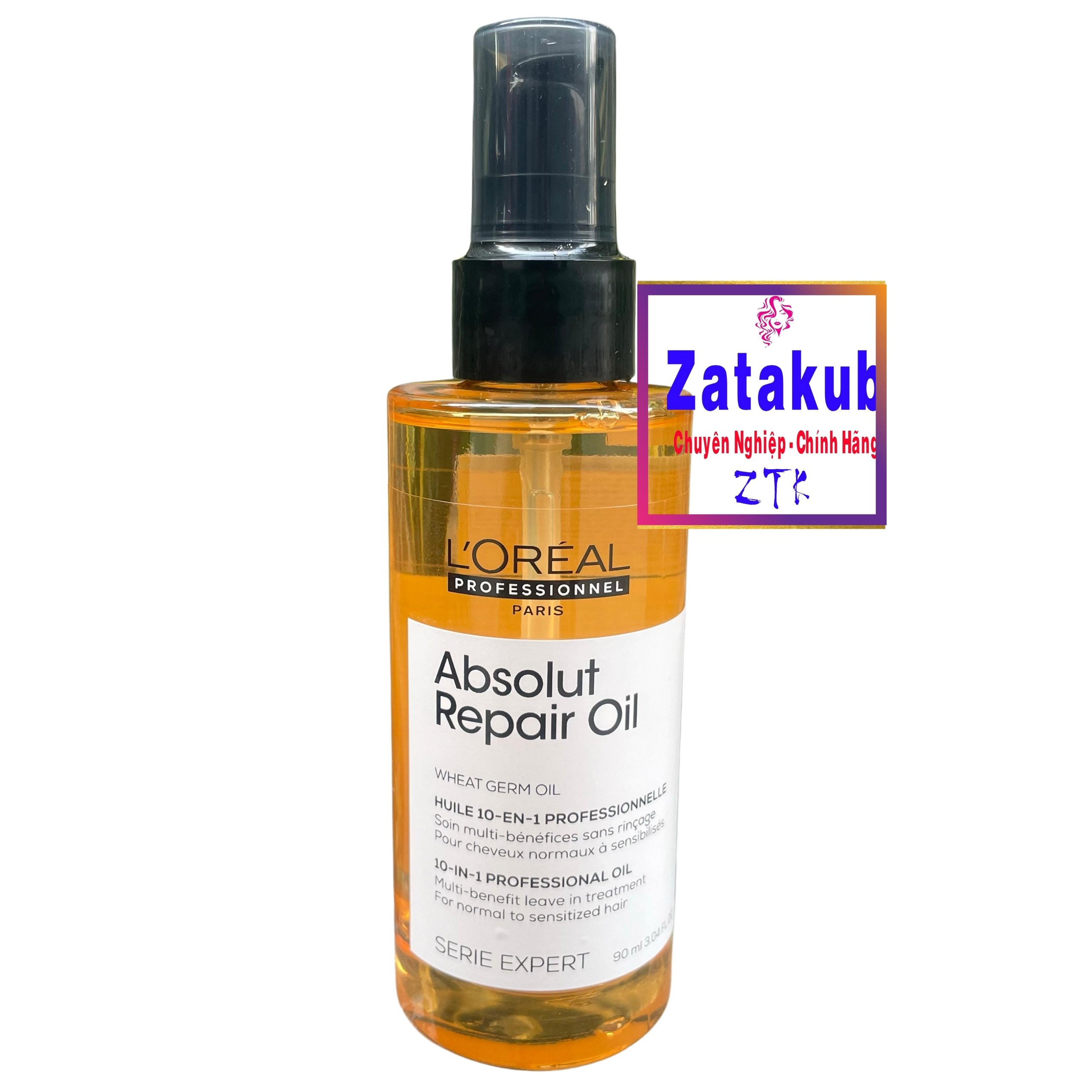 Tinh dầu dưỡng tóc siêu mềm mượt l'oreal absolut repair oil 90ml