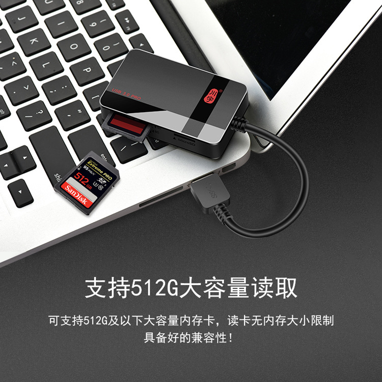 High Quality Camera Card Reader All-in-one Ms Card Sd Card High Speed Universal Mobile Phone Computer Type-c Interface Apple