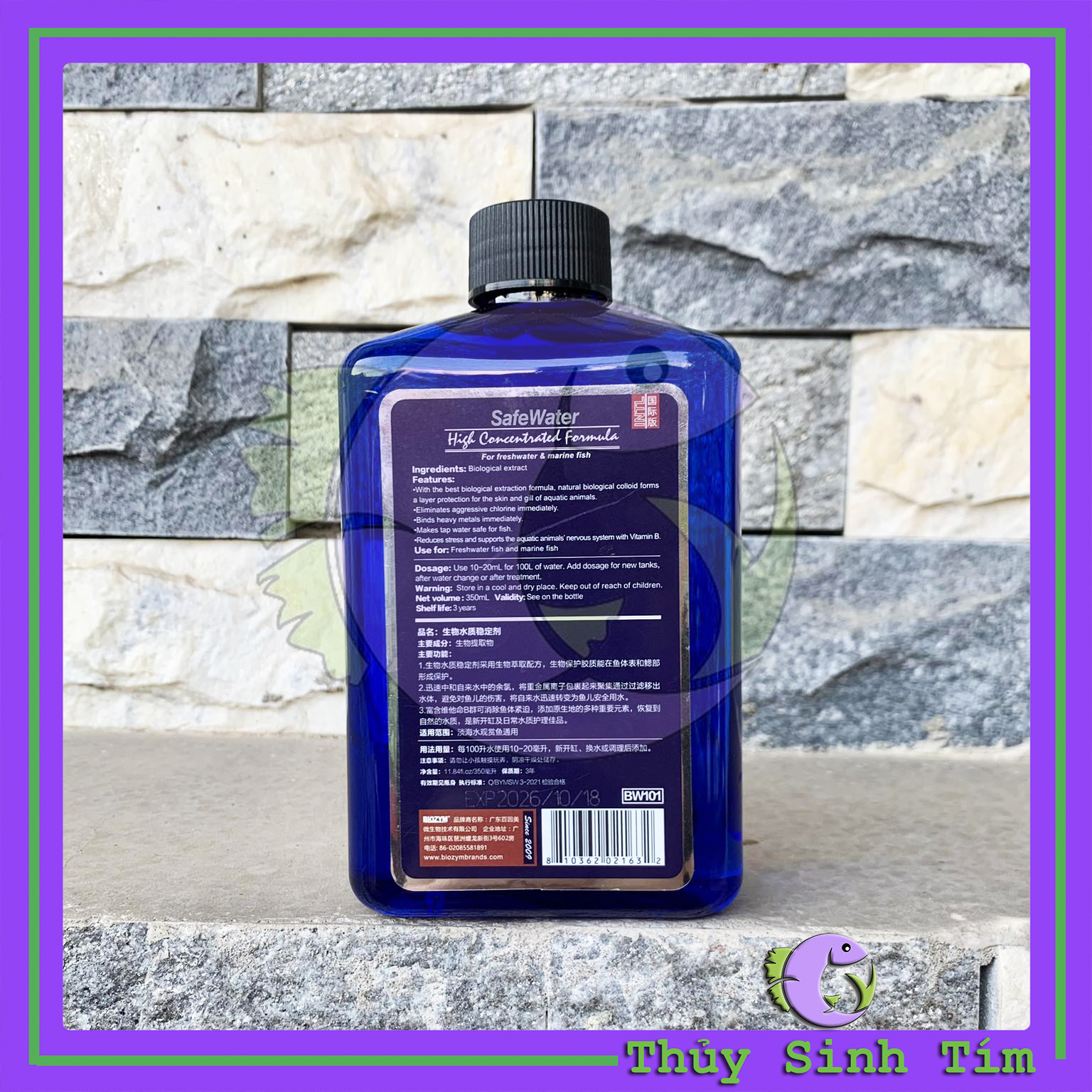 Dung Dịch Khử Độc Nước BIOZYM Safe Water