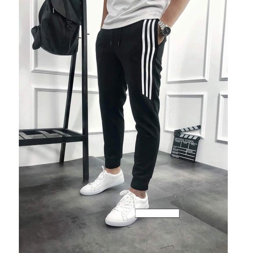 Quần Jogger Nam Nữ Trơn Basic Thun Poly Phong Cách Thể Dục Thể Thao
