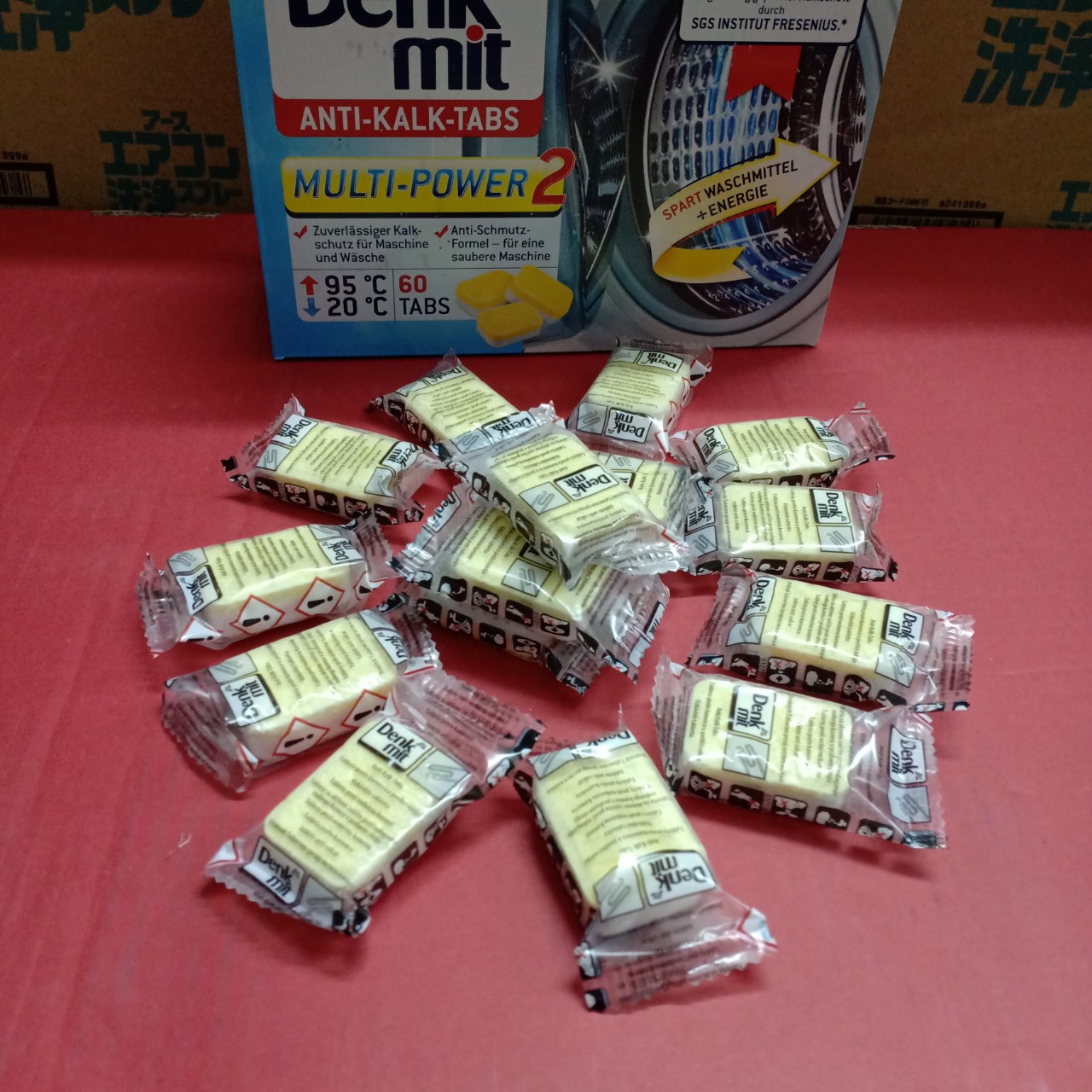 combo 5 viên vệ sinh lồng máy giặt DENKMIT