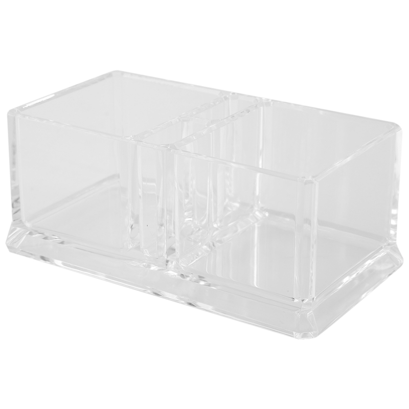 2 Lattices Clear Acrylic Tea Bags Holder Coffee Sugar Bag Boxes Acrylic Storage Organizer Case