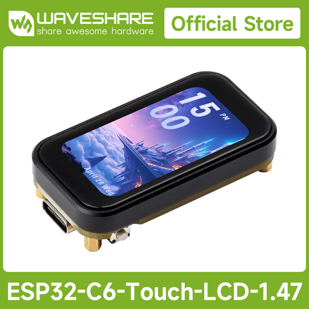 Waveshare ESP32-C6 1.47inch LCD Display Developent Board, 160Hz RISC-V Processor, Wi-Fi 6 - View #9