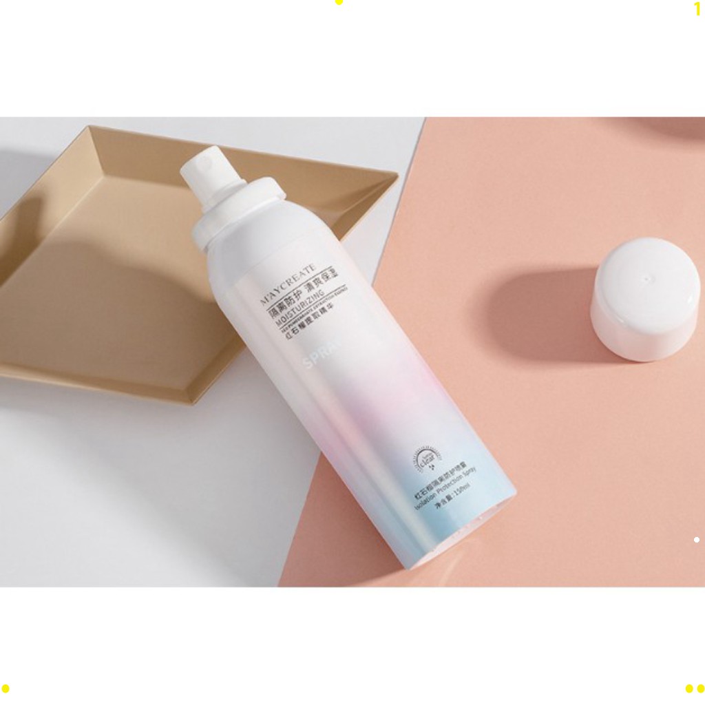 [Hcm]Maycreate Skin Brightening Sunscreen Spray 150ml Spf35