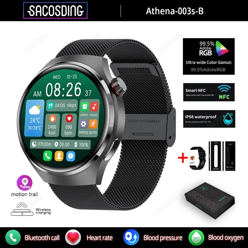 SACOSDING 2023 New Watch gt4 pro Smart Watches Men Gps Track