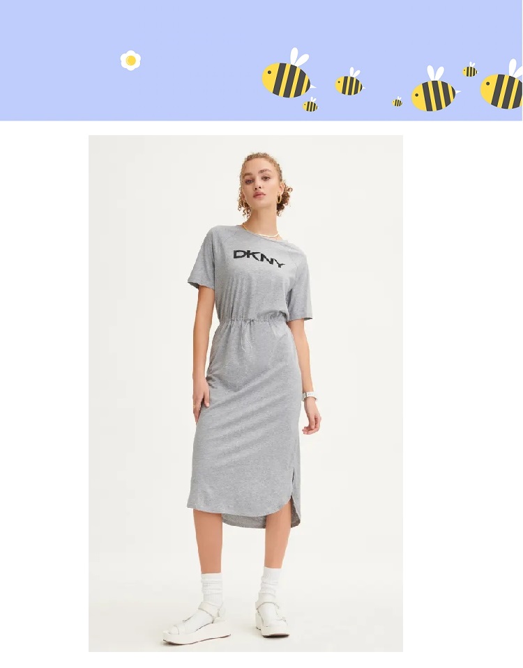 dkny grey dress