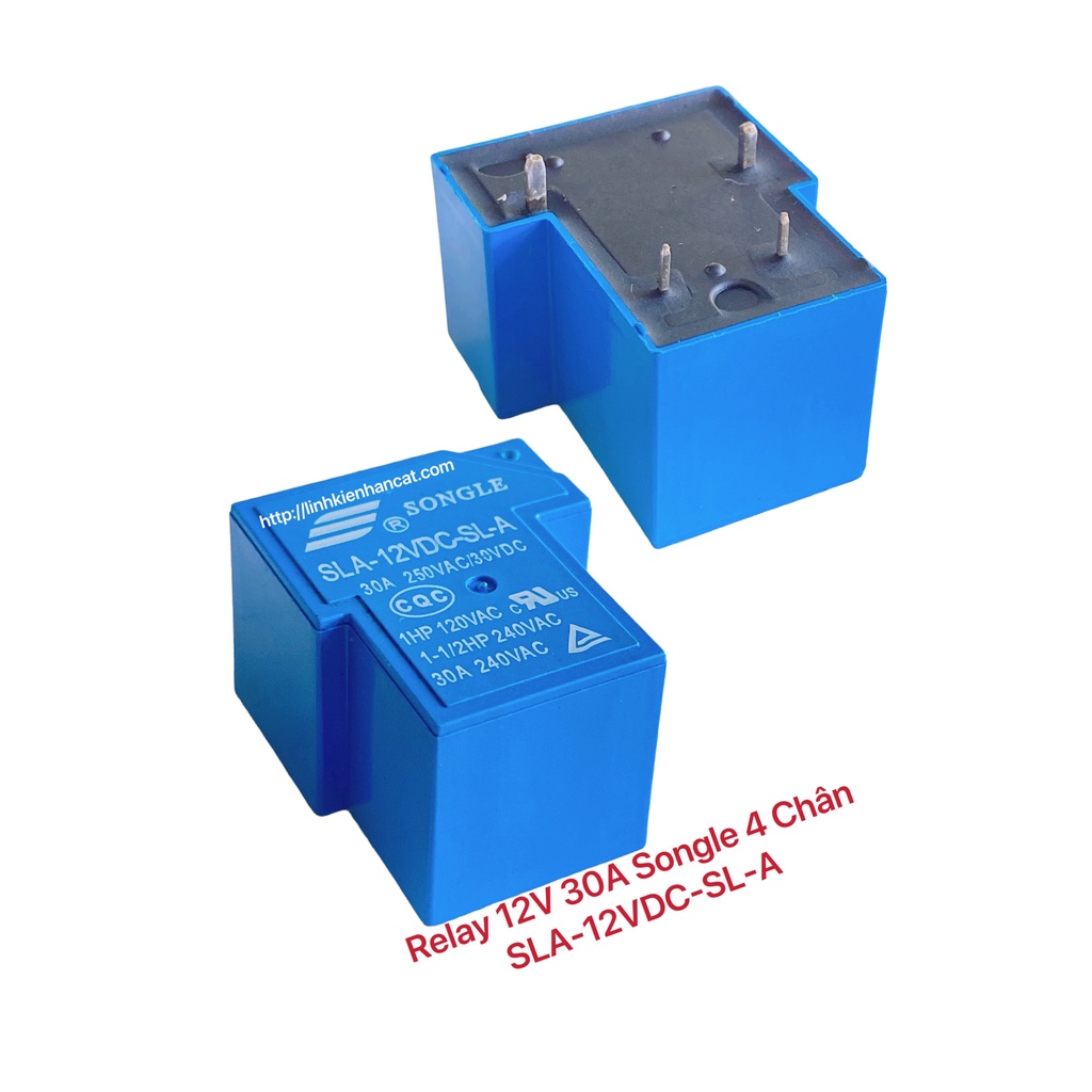 Relay 12v 30a songle 4 chân sla-12vdc-sl-a