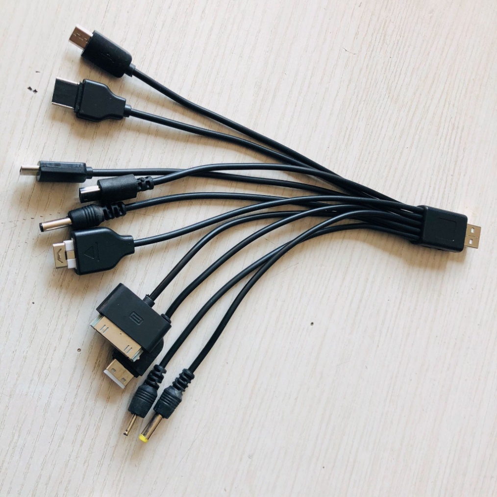 Cáp sạc điện thoại đa năng 10in1