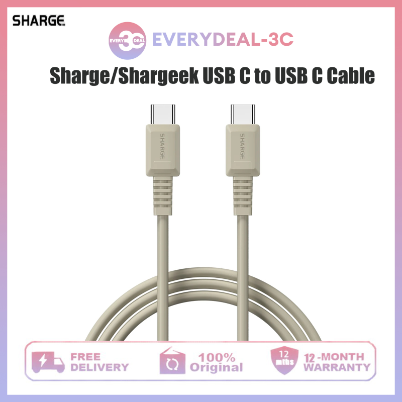 Sharge/Shargeek USB C to USB C Cable,Type C Cable Fast Charging Cable for MacBook,iPad,Samsung,Pixel,Switch etc