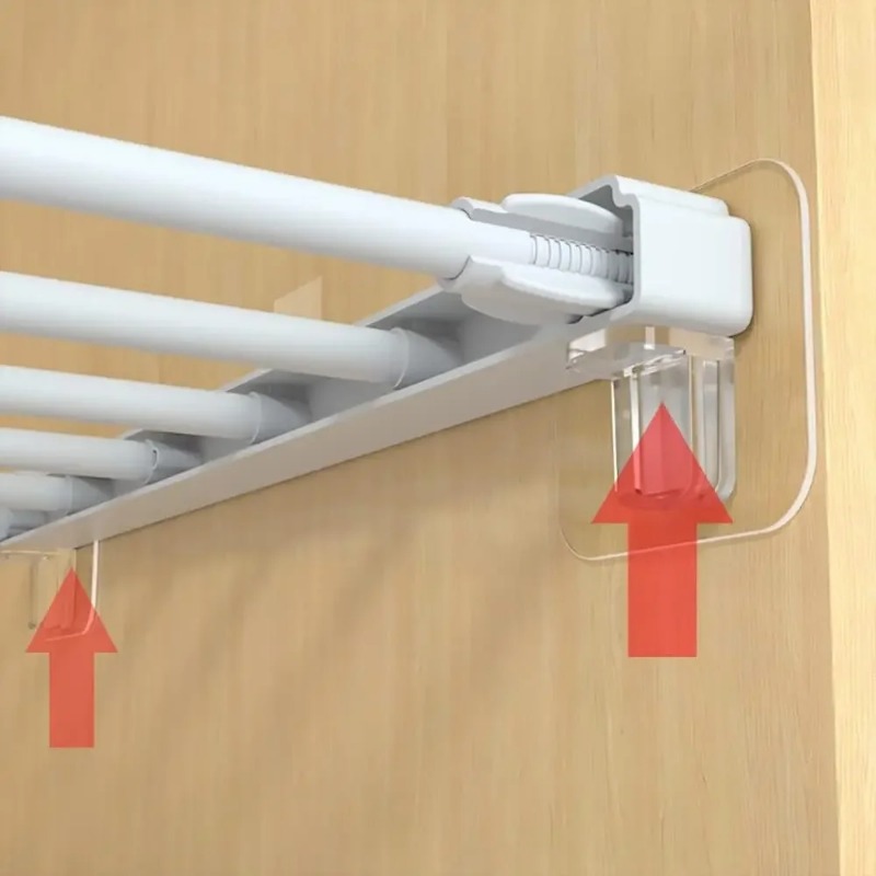 2/4PCS Cabinet Bracket Shelf Bracket Punch-Free Strong Partition Layer Fixed Hook Home Kitchen Accessories