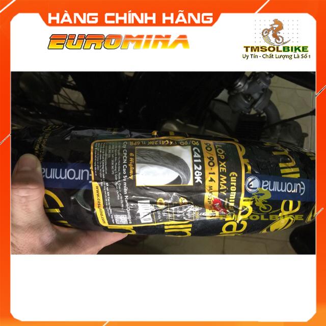 Vỏ lốp euromina cao cấp 80/90-14, 90/90-14 tay ga trước/ sau honda vision, airblade, click, vario
