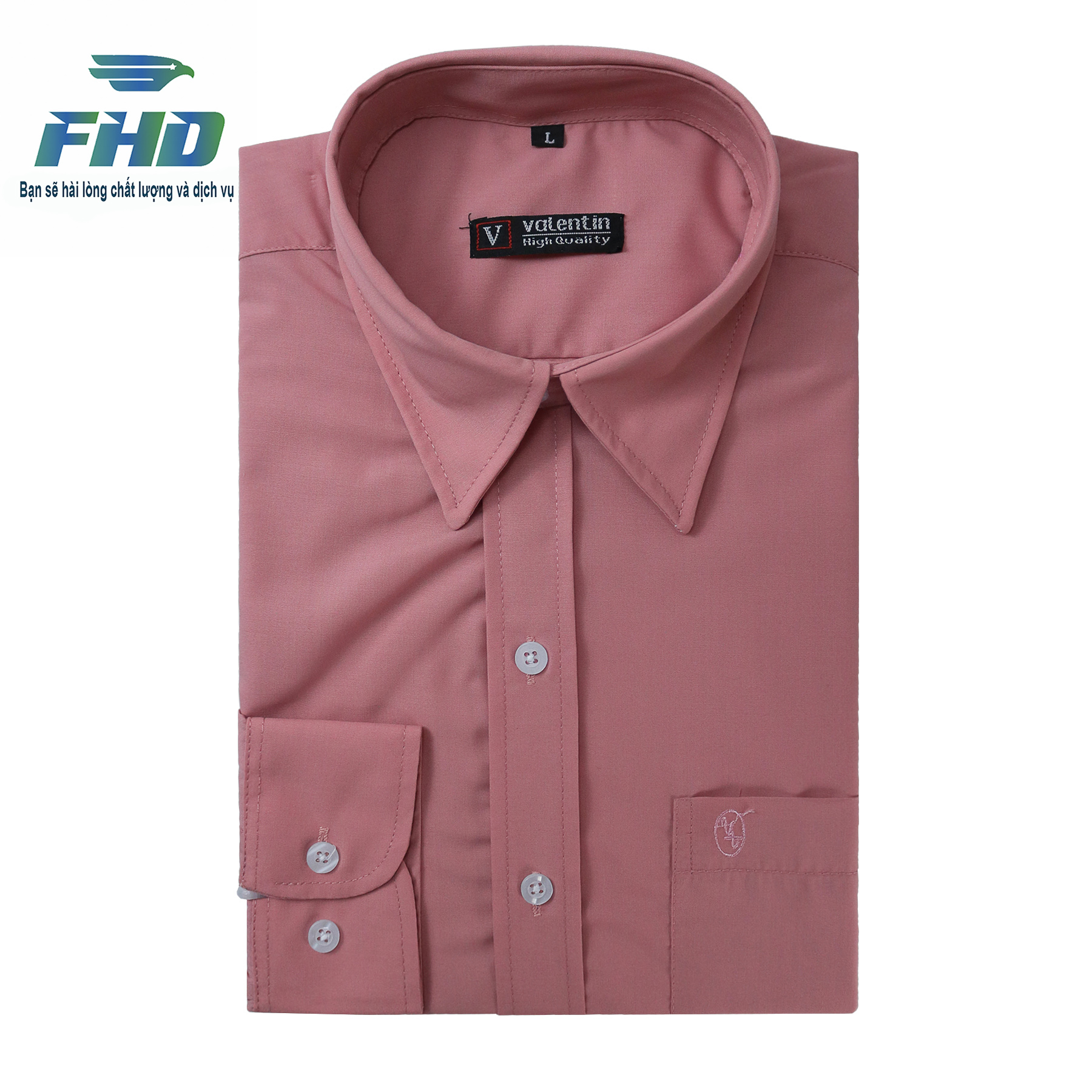 Áo Sơ Mi Nam Tay Dài Vải Trơn Đóng Hộp Vải Mềm Mịn Bền Màu Màu Sắc Đa Dạng FHDA006