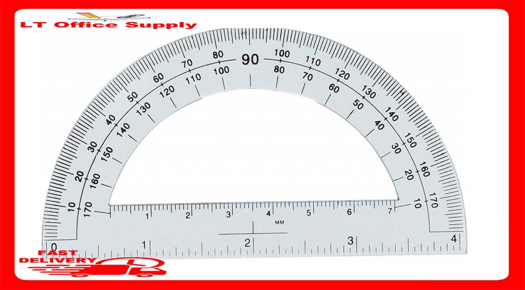 180 Degrees Clear Protractors Metric Scale 6 inches Lazada PH
