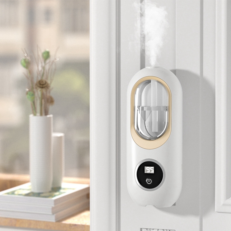 120Ml Essential Oil Diffuser Wall Mounted Aromatherapy Digital Display with Night Light Air Purifier